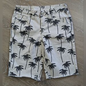True Religion Palm Tree Print Shorts Boys 14